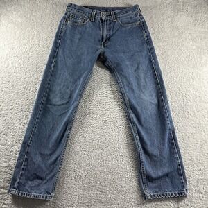 Levi 505 Jeans Mens 30x30 (Fits 30x28) Medium Wash Essential Blue